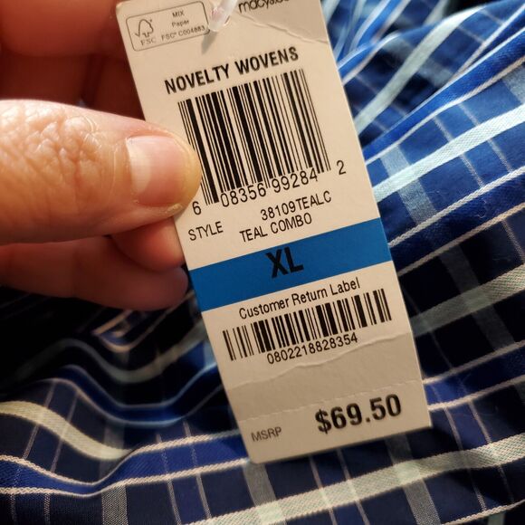 Tasso Elba Button Down Shirt Size XL - Picture 5 of 7